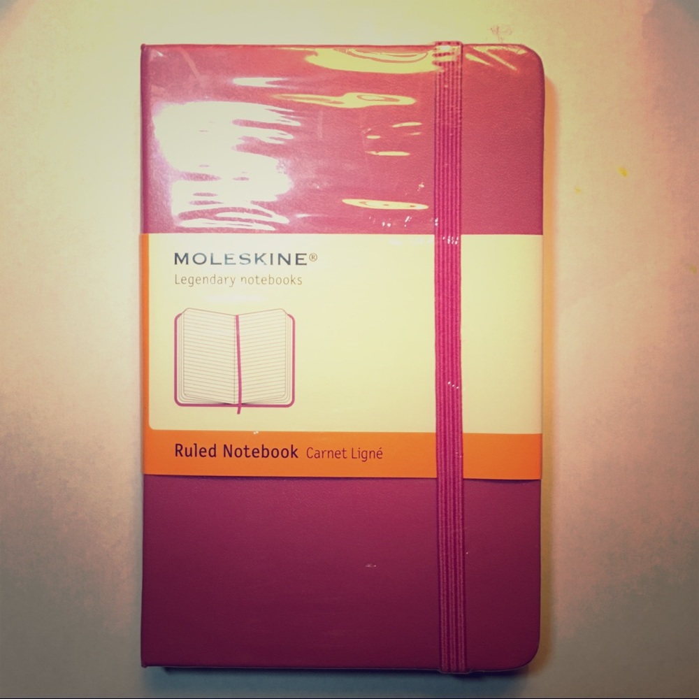 {Moleskin} hardcover pocket lined notebook